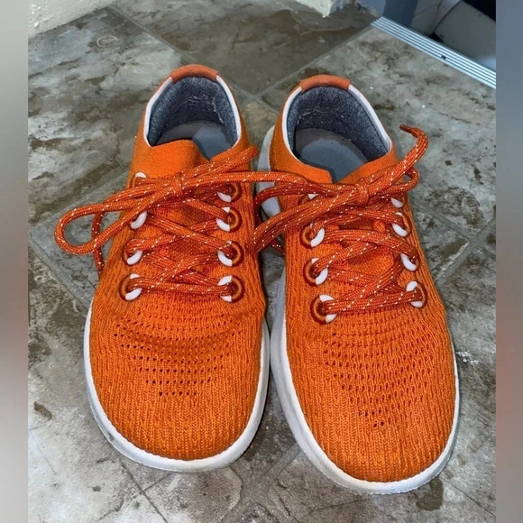 Womens Orange Allbirds Tree Dasher Style Running Lace Up Shoes Sneakers Size 6 - Picture 4 of 13